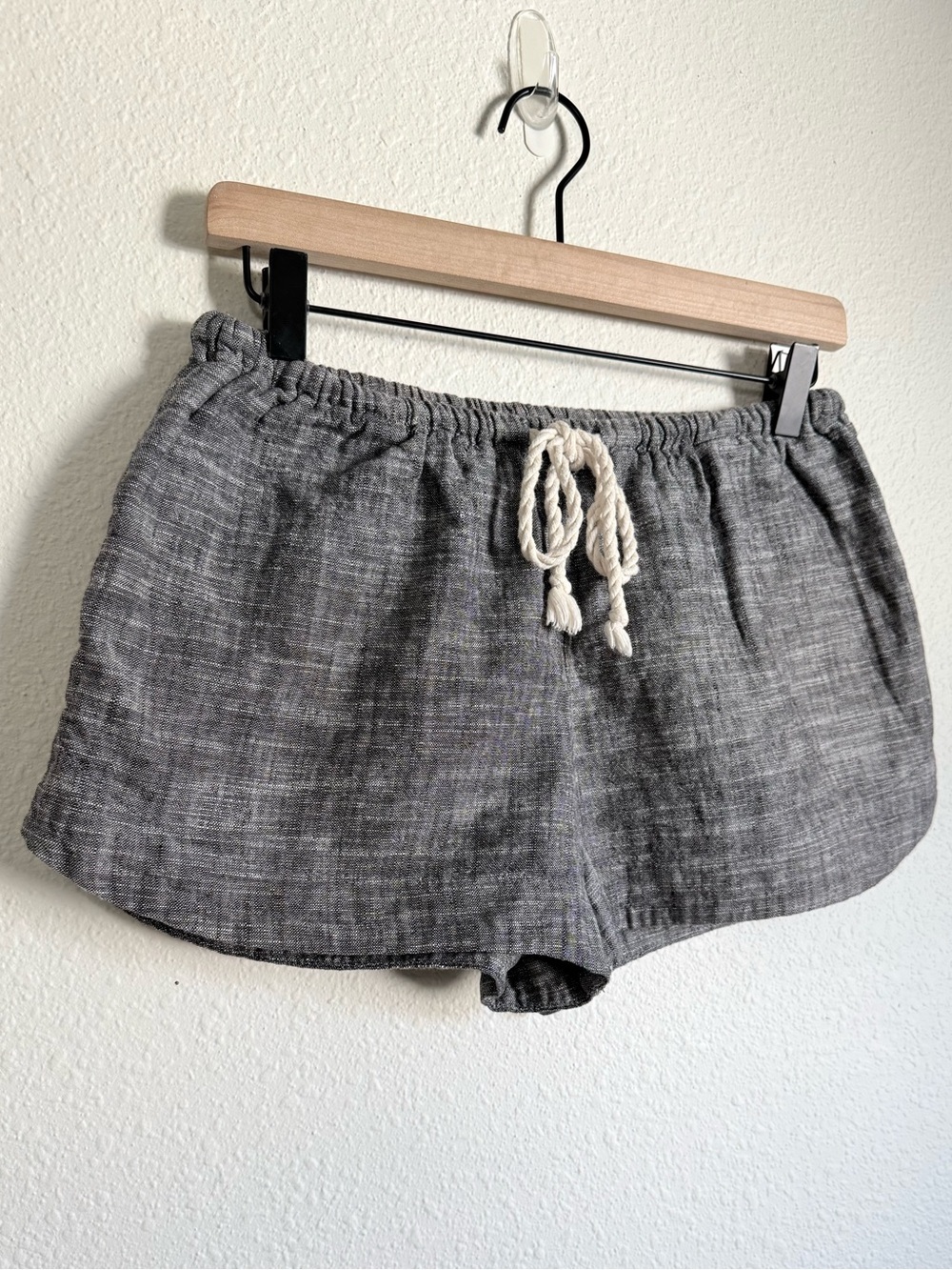 Merona Linen & Cotton Blend Mini Pull On Shorts Casual Summer Lounge